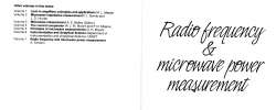 Radio Frecuency and Microwave Measurement微波射频测量