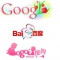 几个搜索引擎的母亲节logo风格